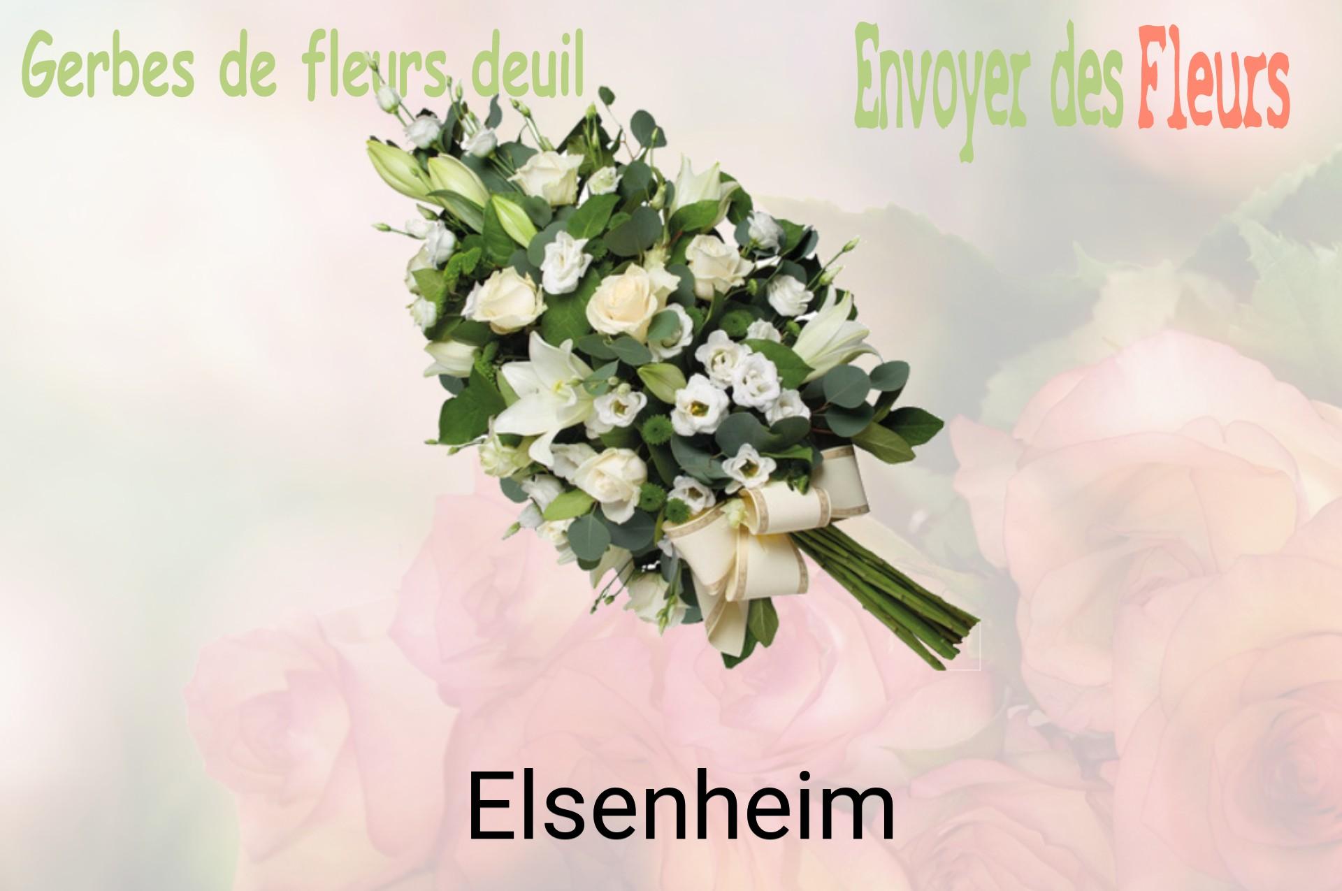 Gerbe de fleurs de deuil livrée à Elsenheim